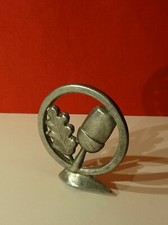 Original alte EICHEL EICHE Schutzblechfigur Emblem