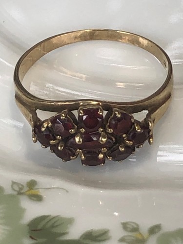 Granatring 333 gold - gold, ca