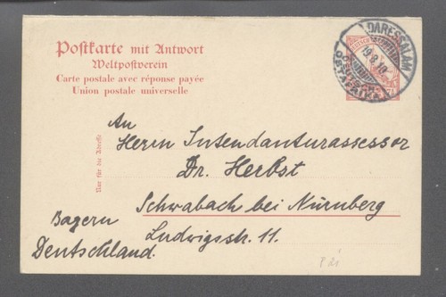 Deutsch-Ostafrika,Ganzsache,o