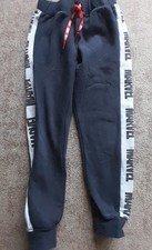 Jogginghose, keine Taschen, H&M, Gr. 122, schwarz- weißer Streifen, Bindegummi