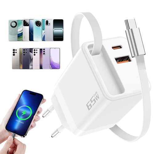 Reiseladegerät 65w fach usb - reiseladegerät, 3-fach