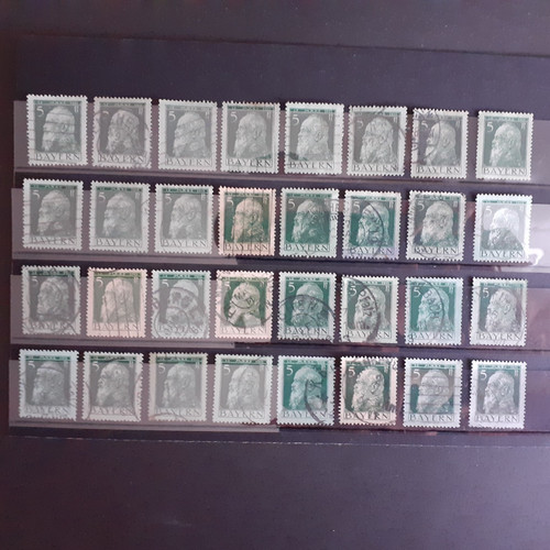 Posten lot gestempelt - posten,, ,