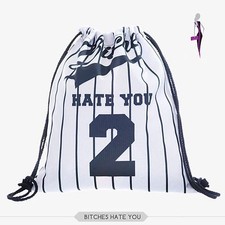 Turnbeutel Rucksack Tasche Hate You 2 Hipster Beutel Gymbag Gymsack Sportbeutel