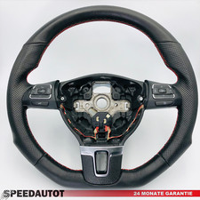 TAUSCH Tuning Abgeflacht Schwarz Lenkrad für VW TOURAN TIGUAN CADDY 1T0419091AC