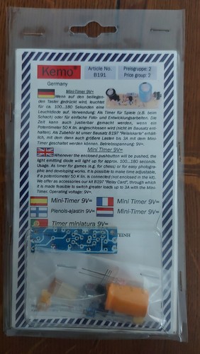 Kemo bausatz mini timer 9v - bausatz,,