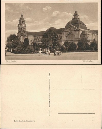 Ansichtskarte wiesbaden - ansichtskarte,