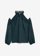 Tunika mit Cut-Outs und Spitze