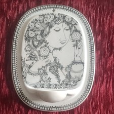 Rosenthal Vintage Wandkerzenhalter "Die Maikönigin" von Björn Wiinblad.