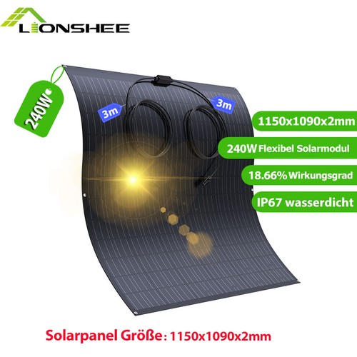 Flexibel solarmodul 240w - flexibel,