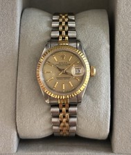 Rolex Oyster Datejust Lady 26 Gelbgold Stahl Saphir Glas
