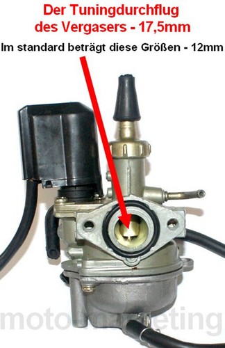 Sport vergaser 5mm choke - sport, 17,5mm