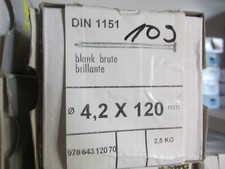 Nägel 4,2 x1220mm 2,5Kg blank seko DIN1151 / Aktion Restposten H2Reg1Nr.109