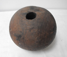 antike alte Barock Kugel Kegelkugel Dekokugel Vollholz 2,3kg, D 15cm -2-