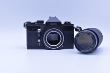 Revue ML analoge DDR Spiegelreflexkamera mit Objektiv beschädigt Vintage #44E4