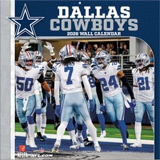 NFL Kalender Wandkalender 2026 30x60cm Dallas Cowboys