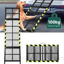 Auto Hunderampe klappbar Alu Hundetreppe 188 x 50 cm Rutschfest max 100 kg Neu
