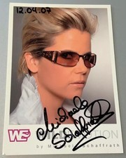 Signierte Autogrammkarte Gina Wild aka Michaela Schaffrath 10 x 15 cm