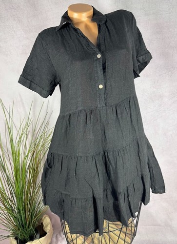 Italy rein leinen sommer - sommer, kleid