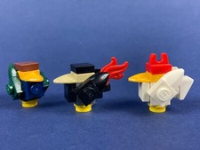 LEGO® 3x Hahn Henne Mittelalter Marktplatz Tier 10193 Kingdoms Castle  Figur