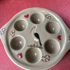 2 Schneckenpfännchen aus dem Elsass Soufflenheim 1/2 Duzend