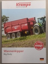 KRAMPE Big Body Wannenkipper Muldenkipper Kipper Prospekt Traktor Schlepper
