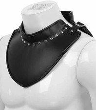 Herren Handgefertigt Mittelalter Rüstung Gorget Leder Geschirr