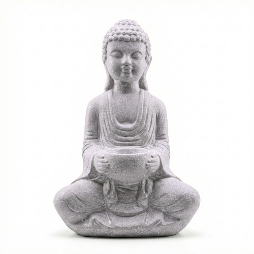 Steinbuddha 30cm sitzend - , mit