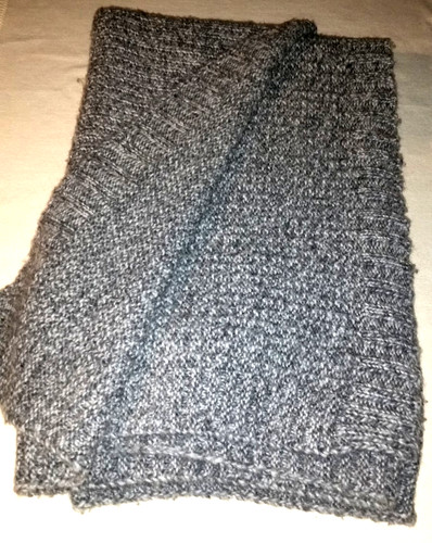Wohndecke strick winter grau - wohndecke,