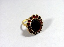 Granat Goldring 585 14K Gold