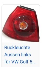 Golf V  Heckleuchte links