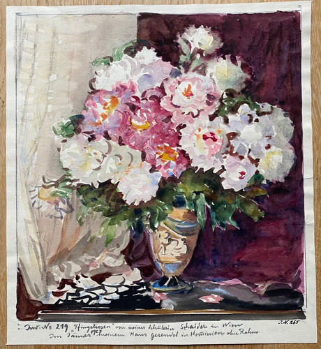 Blumen vase aquarell 1927 - blumen,