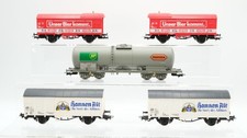 Liliput H0 Konvolut Bierwagen "Astra Hannen Alt" Kesselwagen "BP" DB/SBB-CFF