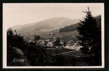 Ansichtskarte Elzach, Ortspartie mit Kirche aus der Ferne 1936 