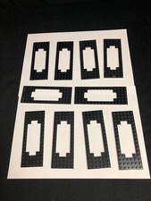 LEGO 3058b 10 x schwarz Plate