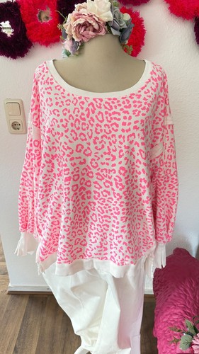 Oversize sweater leo weiß - oversize,