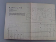 RC-Hochleistungssegler KAUZ  MT-Bauplan  633 - Maßstab 1:1