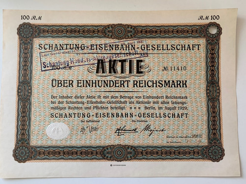 Schantung eisenbahn - schantung,