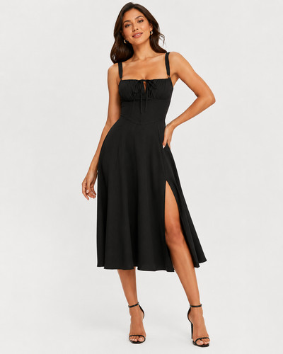 Damen corsagenkleid schwarz - corsagenkleid,