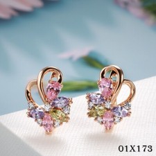 Luxus Damen Ohrringe 585RG