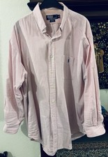 Cooles Hemd POLO RALPH LAUREN Rosa Weiß Gestreift Small Pony Gr. XL Blaire Top!