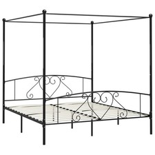 Himmelbett-Gestell Schwarz