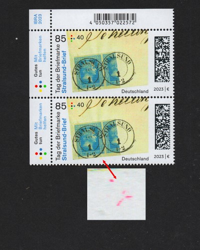 Brd 3752 f3a eckrandpaar - brd, **