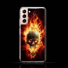 Silikon Hülle Case TPU Handy Tasche Etui Schale Schutz Cover 1095 Totenkopf