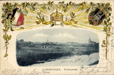 Präge Wappen Passepartout Ak