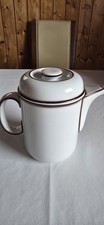 Kaffeekanne von Thomas, gebraucht, dunkelbraun liniert