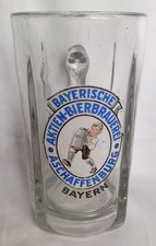 VK- Glaskrug -Bayerische Aktienbrauerei Aschaffenburg- Bayern - 0,5 l  - Emaile