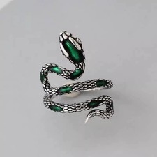 Silber 925 Schlange Ring Damen