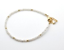 Edelstein Armband, Echtschmuck, Vergoldet 925 Silber, Geschenk, Valentinstag