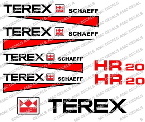 Terex hr20 bagger aufkleber - hr20,