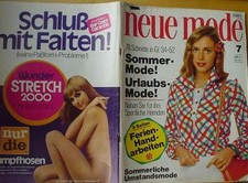 Neue Mode 72/07 w/Burda DIRNDL Umstandsm.Strick Häkeln 70er Modezeitschrift KULT